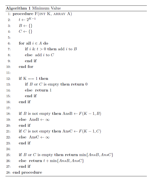 Solved Given n numbers a1, ..., an s.t. 0 0 then add i to B | Chegg.com