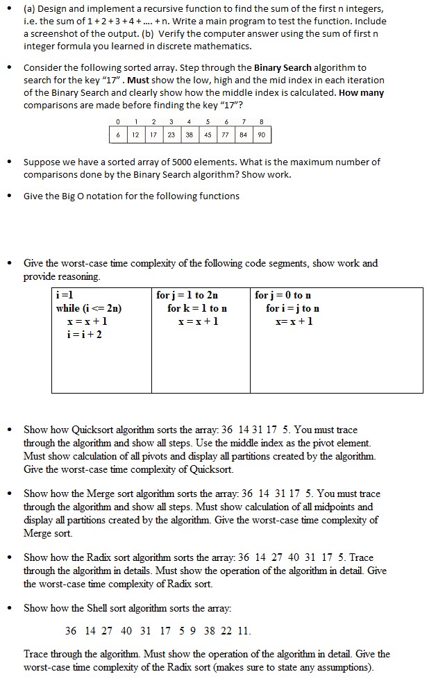 Solved - Suppose we have a sorted array of 5000 elements. | Chegg.com