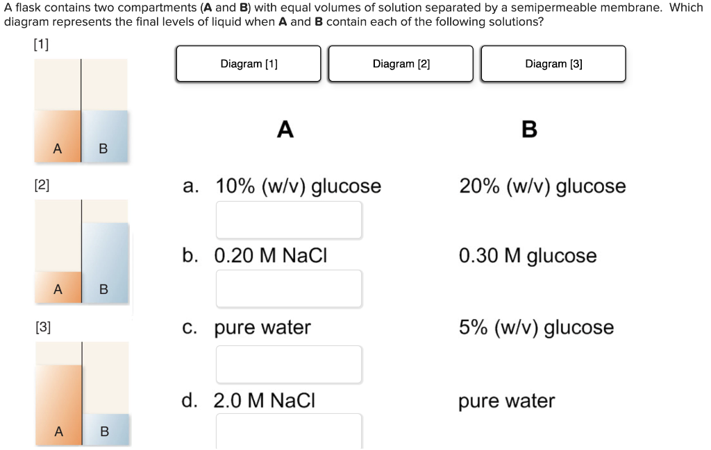 Solved A Flask Contains Two Compartments (A And B) With | Chegg.com