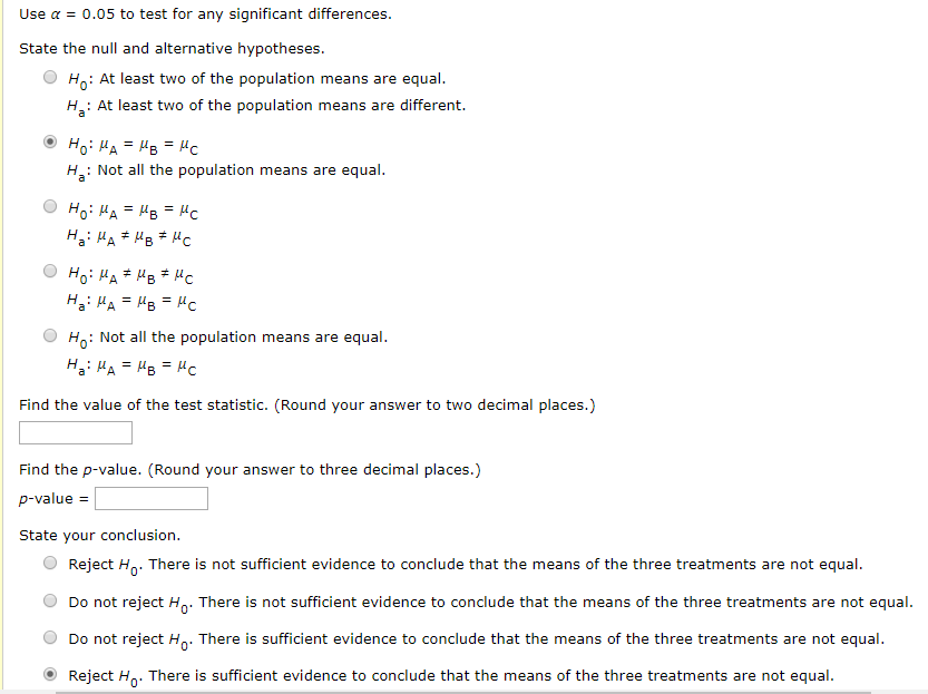 Solved Consider The Experimental Results For The Following | Chegg.com