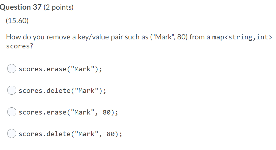 Solved Question 36 (2 points) (7.85) What is the difference | Chegg.com