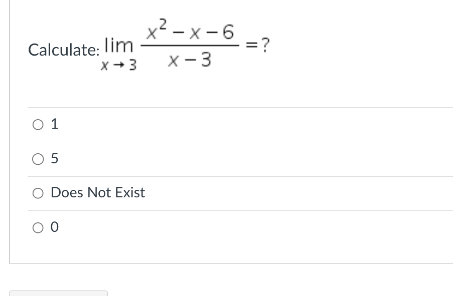 solved-calculate-limx-3x2-x-6x-3-15does-not-exist0-chegg