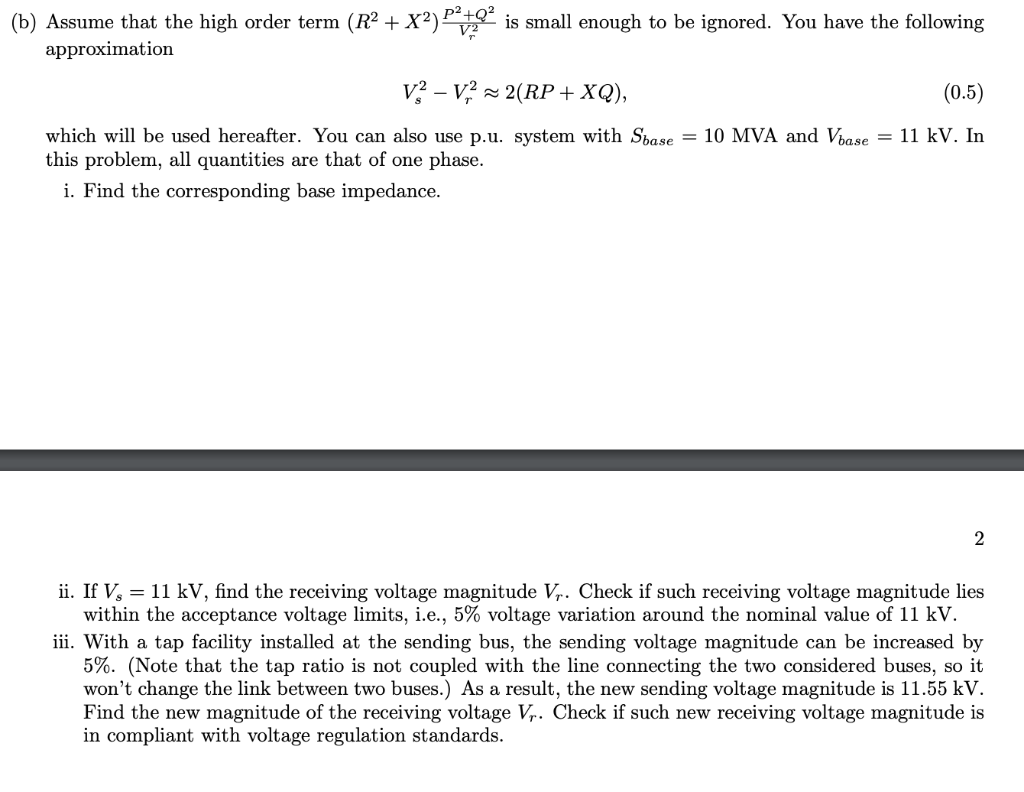 Consider A 2 Bus Power System Shown In Figure 1 With Chegg Com