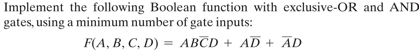 Solved Implement the following Boolean function with | Chegg.com