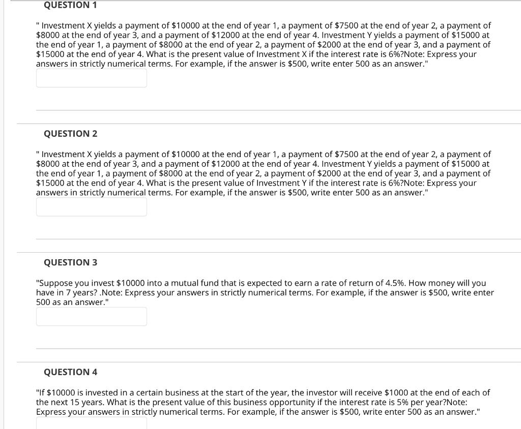 solved-investment-x-yields-a-payment-of-10000-at-the-end-chegg