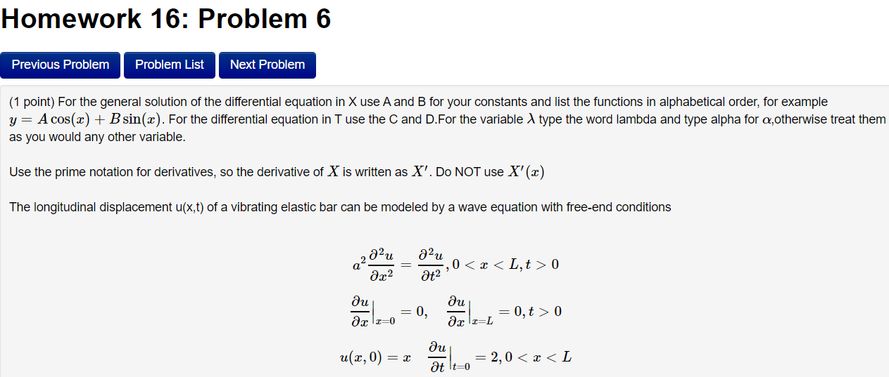 Solved Homework 16: Problem 6 Previous Problem Problem List | Chegg.com