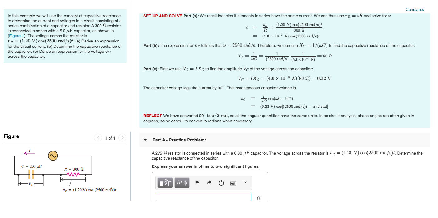 Solved In This Example We Will Use The Concept Of Capacit Chegg Com