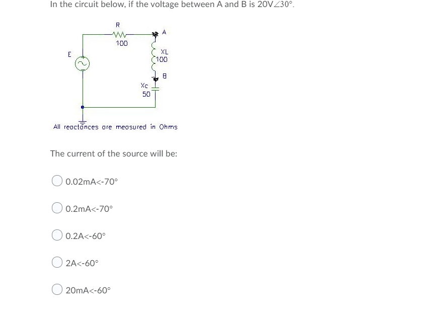 Solved In The Circuit Below, If The Voltage Between A And B | Chegg.com