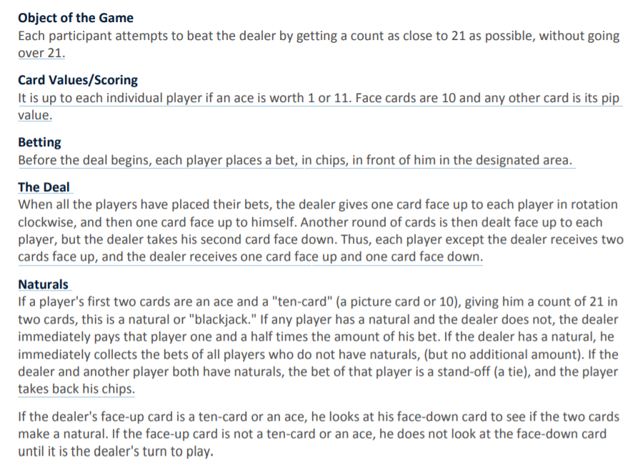 In c++ create a game of black jack given the | Chegg.com