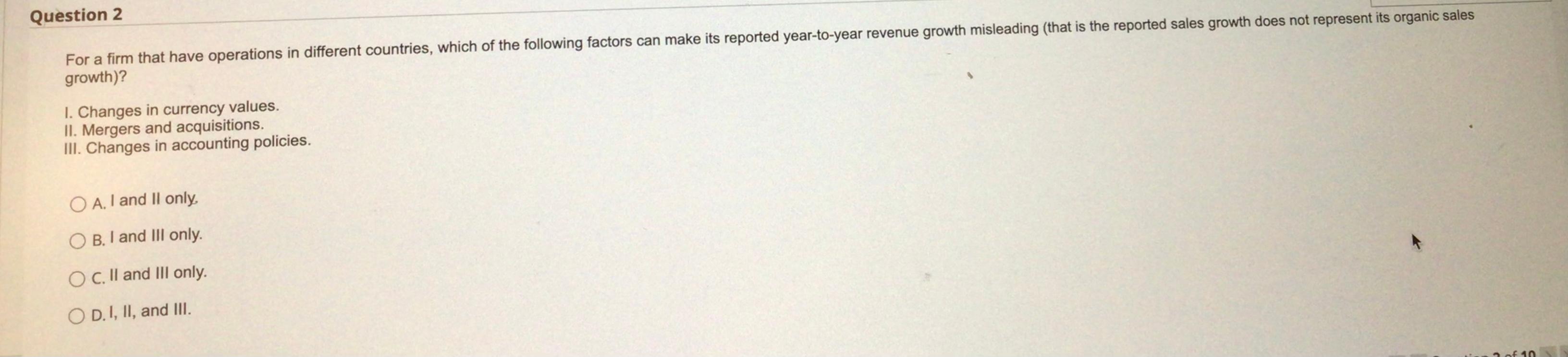 Solved Question 2 For a firm that have operations in | Chegg.com