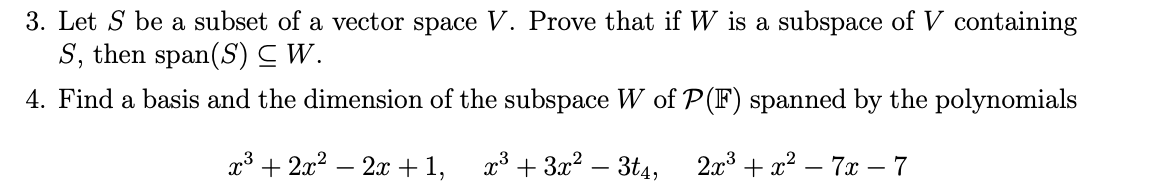 Solved Solve this linear Algebra question. Please write well | Chegg.com