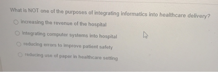 Solved What is NOT one of the purposes of integrating | Chegg.com