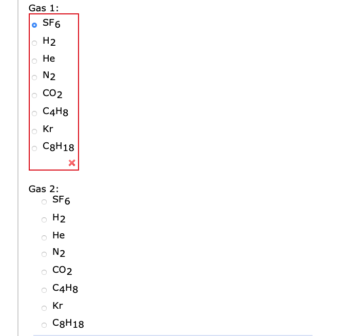 Solved Chemistry Question Already Tried Sf6 And He For G Chegg Com