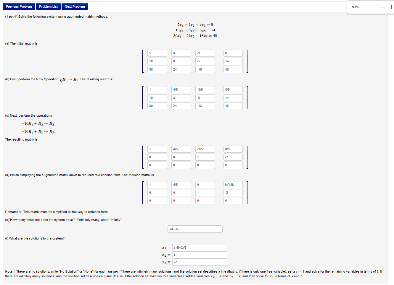 Solved Previous Problem Problem List Next Problem 80% + (1 | Chegg.com