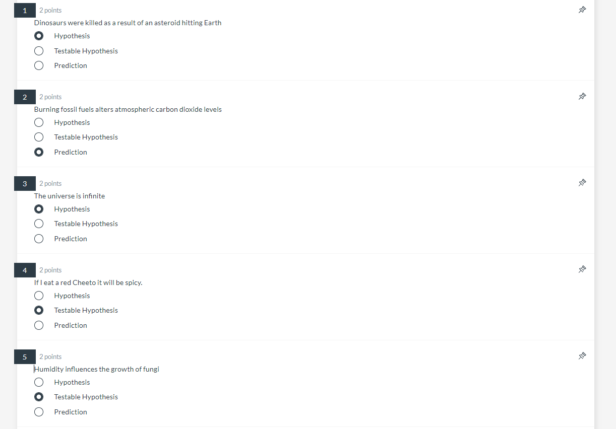 Solved Determine whether that statement is a hypothesis, a | Chegg.com