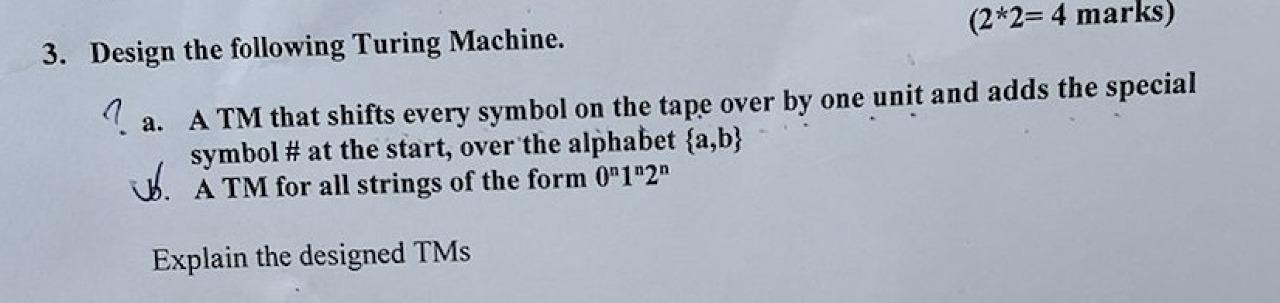 Solved Theory Of Computation: Question 3 Part 3 Answer | Chegg.com