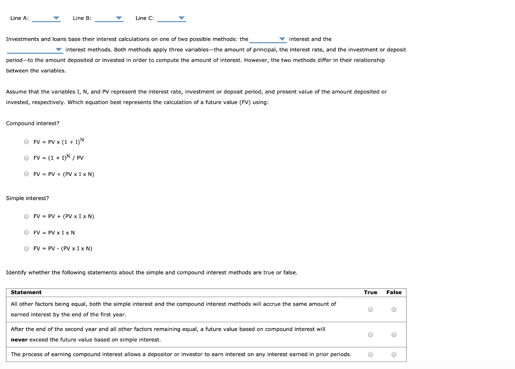 Solved Statement True False All other factors being equal, | Chegg.com