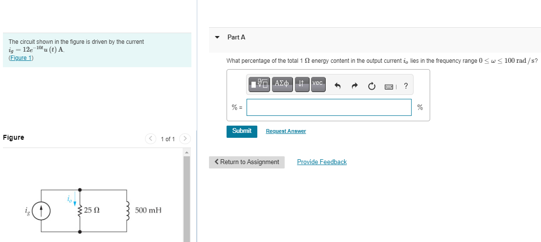 Solved Part A The circuit shown in the figure is driven by | Chegg.com