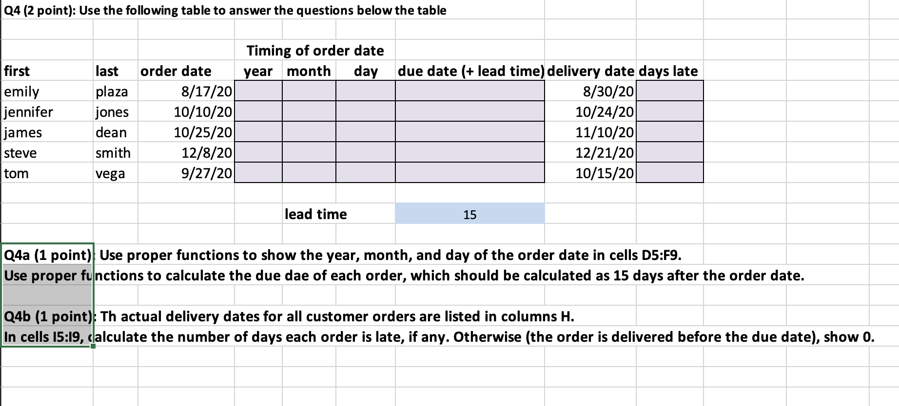 Solved Q1 (3 point): Use the following table to answer the | Chegg.com