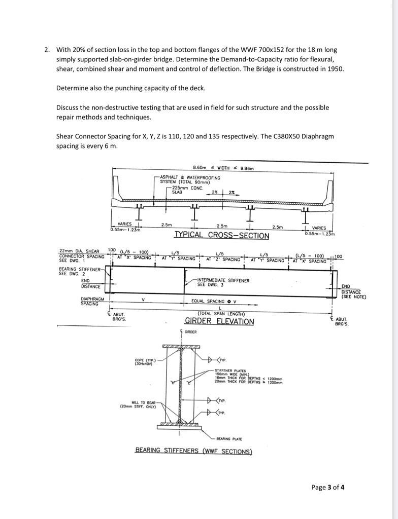 Solved 2. With 20% of section loss in the top and bottom | Chegg.com