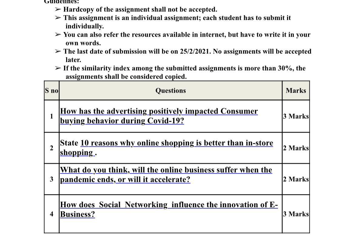 Solved > Hardcopy of the assignment shall not be accepted. → | Chegg.com