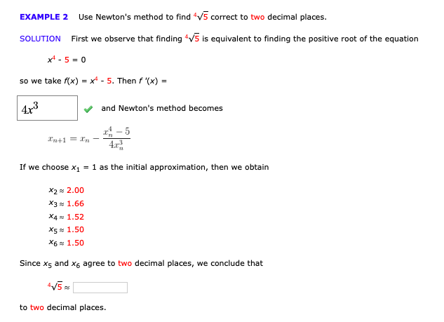 Solved Use Newtons Method To Find All The Roots Of The