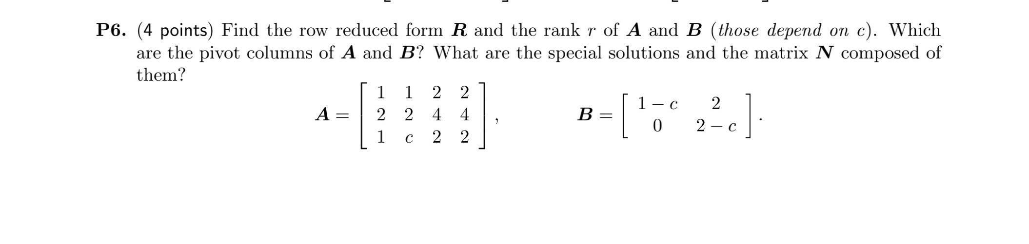 Rank, Row-Reduced Form, And Solutions To Example – MFICS