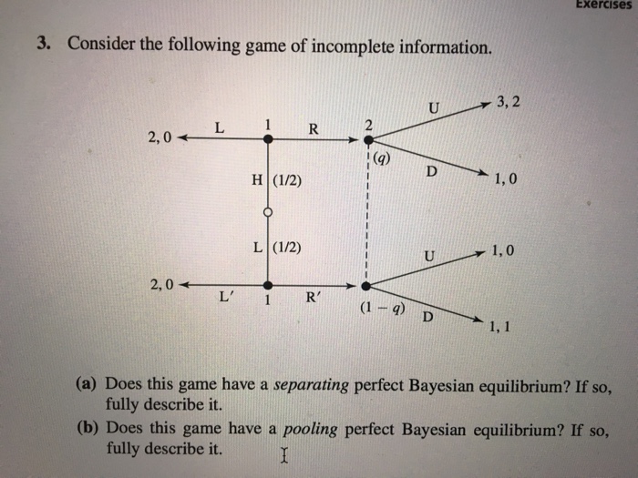 Solved Consider The Following Game Of Incomplete | Chegg.com