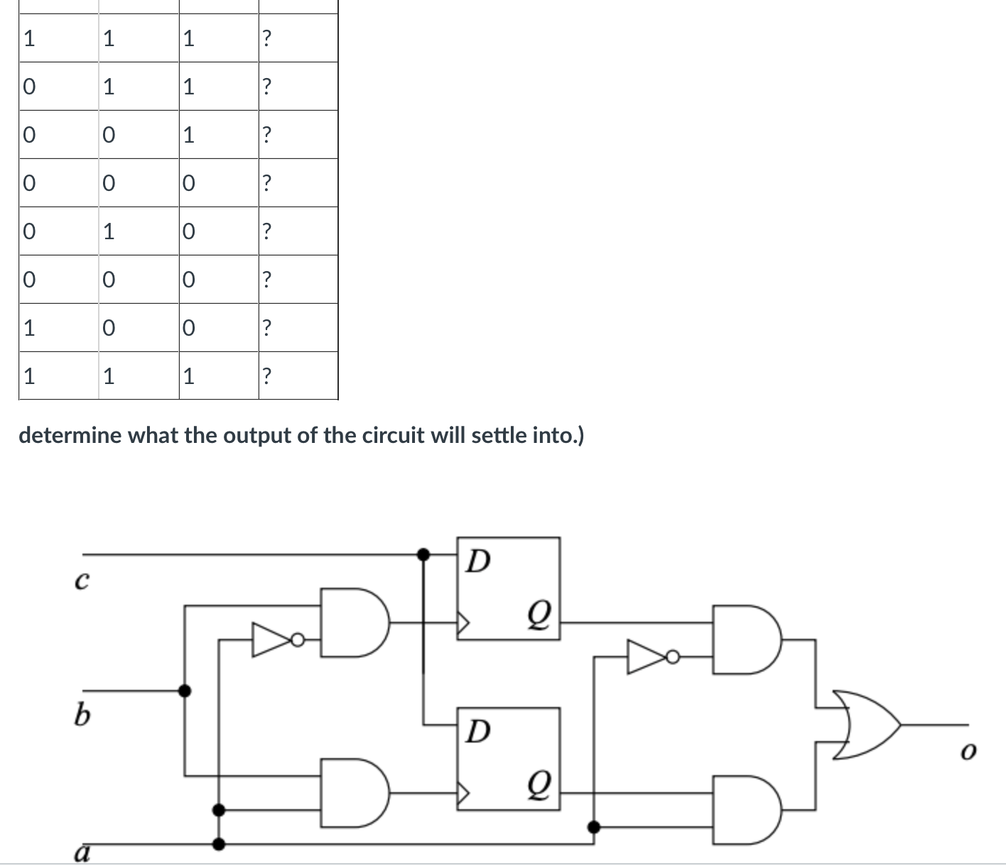 Solved (The circuit below consists of two D flip-flops. It's | Chegg.com