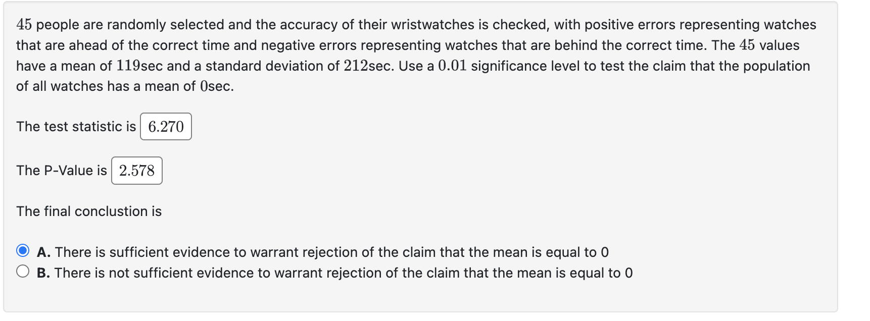 Solved 45 People Are Randomly Selected And The Accuracy Of | Chegg.com