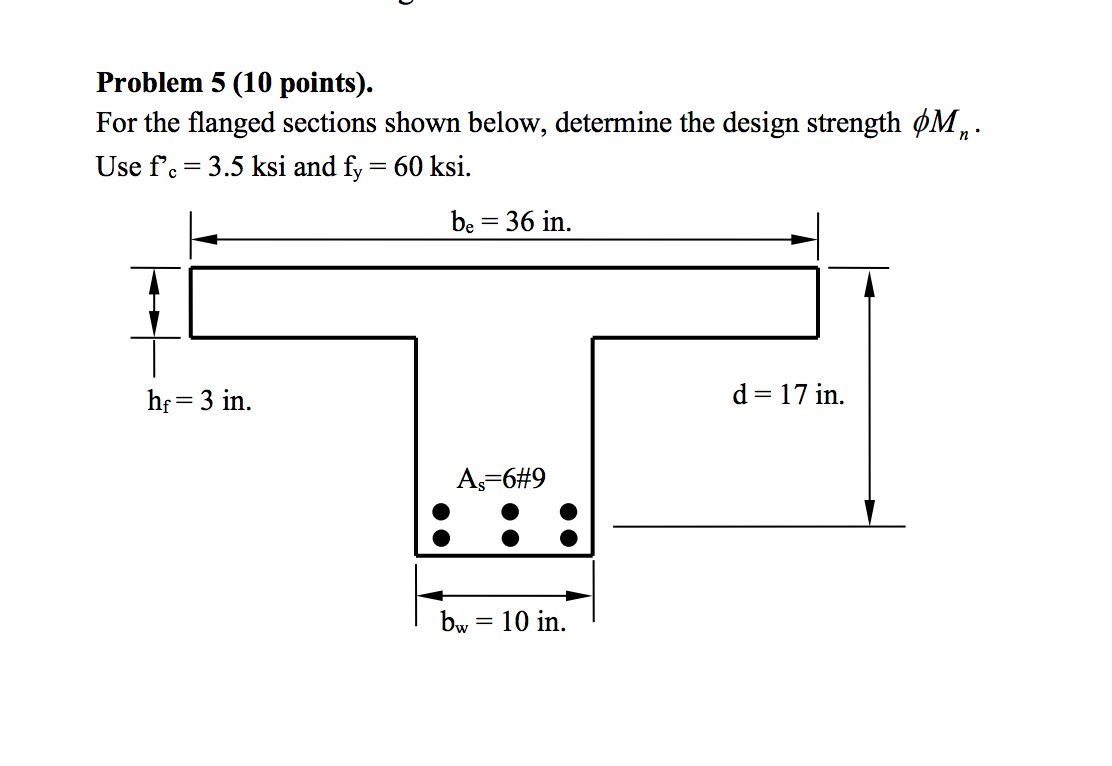 Solved Problem 5 (10 points). For the flanged sections shown | Chegg.com