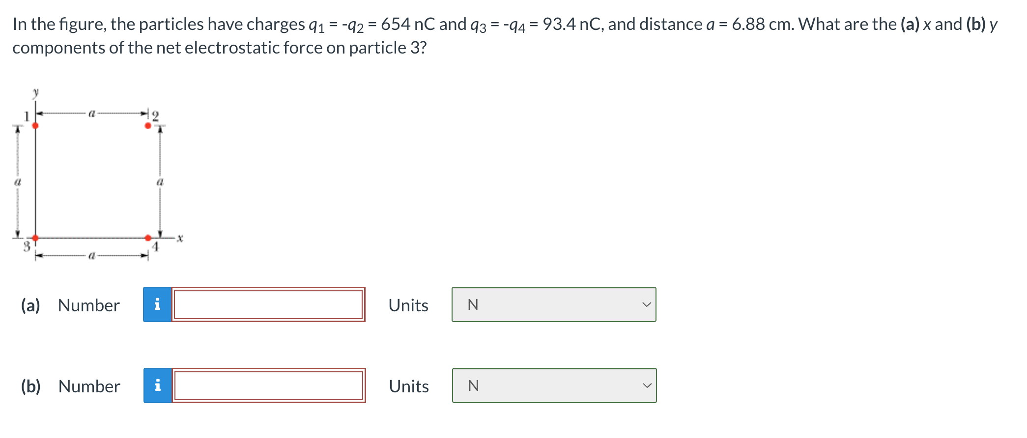 Solved In The Figure, The Particles Have Charges | Chegg.com