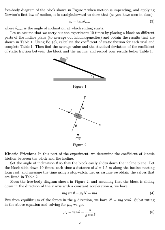 Solved Introduction Consider a block that is resting on a