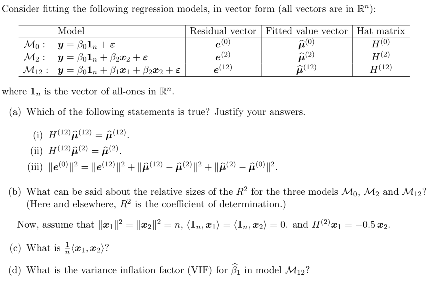 Consider Fitting The Following Regression Models Chegg Com