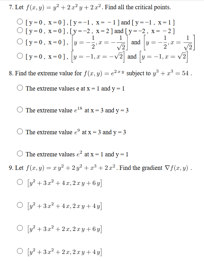 7 Let F X Y Y2 2x2y 2 X2 Find All The Chegg Com