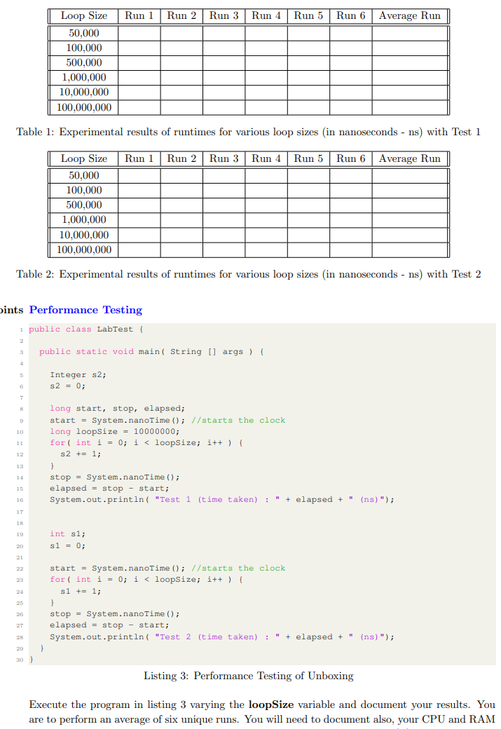 Solved Memory Diagrams (for Java Types) Listing 1: | Chegg.com