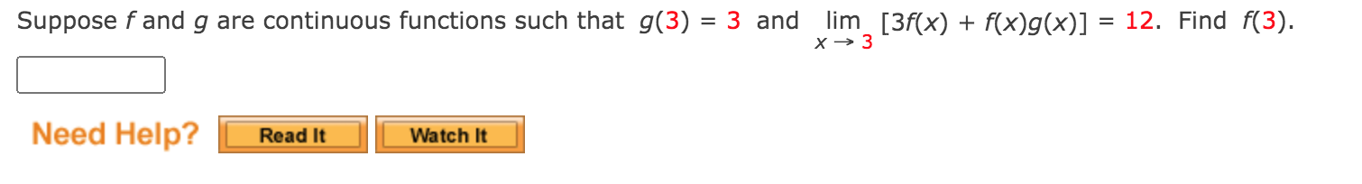 Solved Suppose F And G Are Continuous Functions Such That