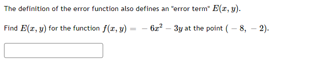 Solved The definition of the error function also defines an | Chegg.com