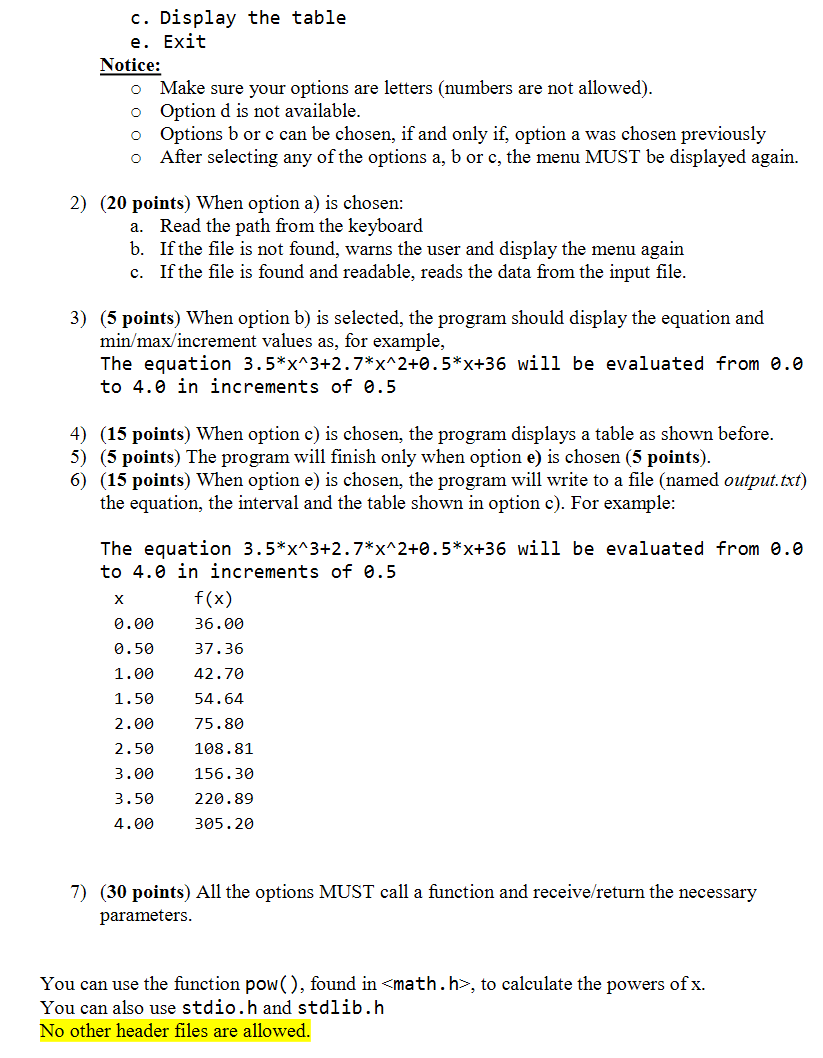 Program 1 The Program Will Read A File That Conta Chegg Com