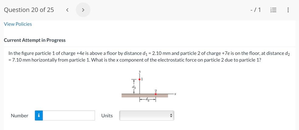 Solved In the figure particle 1 of charge +4e is above a | Chegg.com