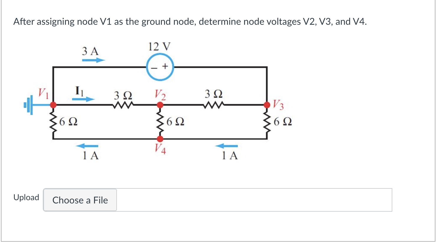 Solved After assigning node V1 as the ground node, determine | Chegg.com