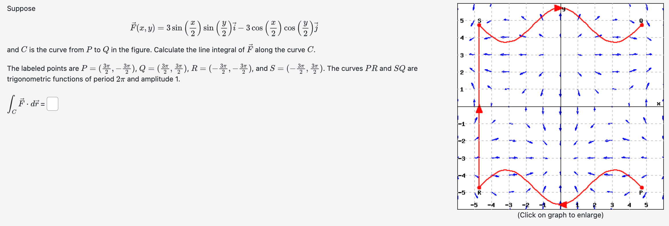 Suppose F X Y 3sin 2x Sin 2y I−3cos 2x Cos 2y J And