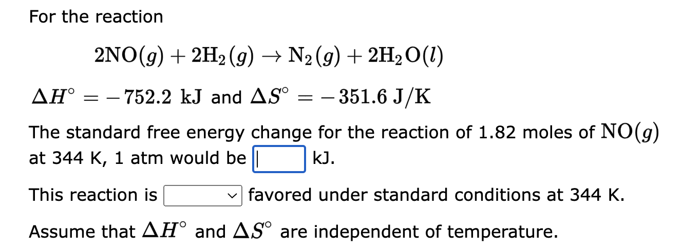 Solved For the reaction 2H2O(l)→2H2(g)+O2(g) ΔG∘=485 kJ and | Chegg.com