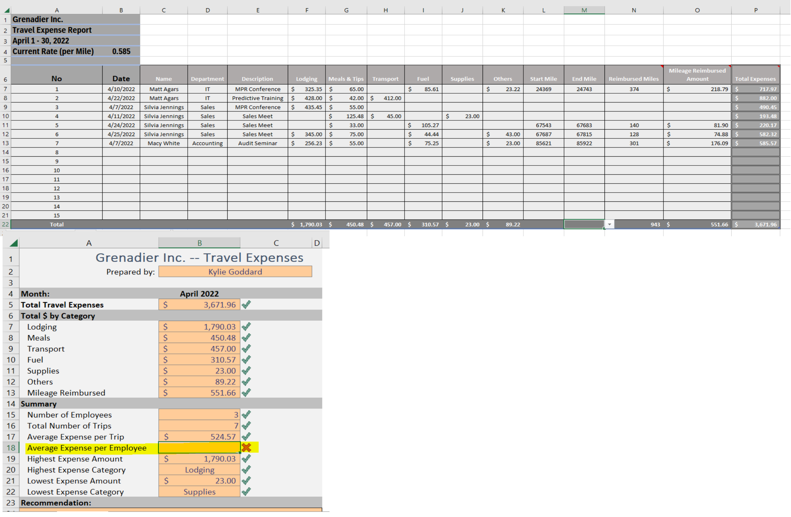 Solved Use An Excel Formula Or Function To: ﻿calculate The 