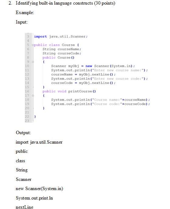 Solved You are required to implement a preprocessor in Java. | Chegg.com