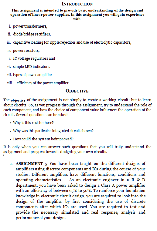Solved INTRODUCTION This assignment is intended to provide | Chegg.com
