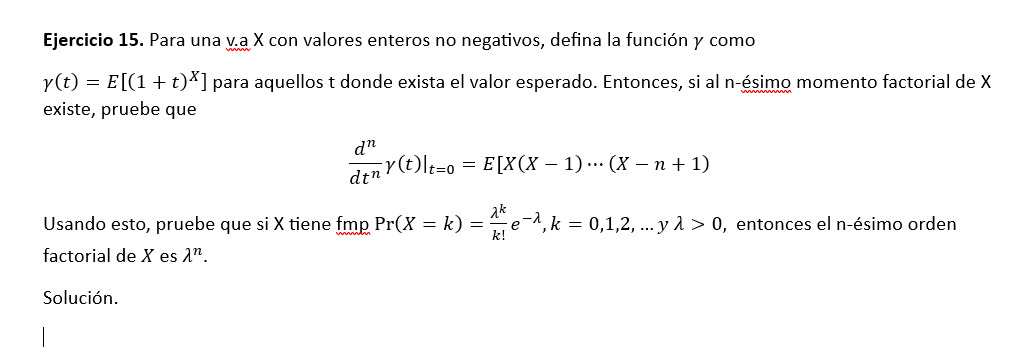 v.a significa variable aleatoriafmp significa función | Chegg.com