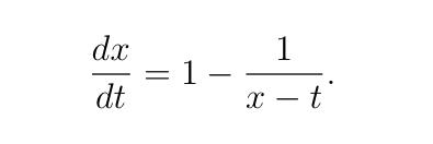 Solved dtdx=1−x−t1 | Chegg.com