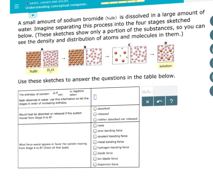 Solved O GASES, LIQUIDS AND SOLIDS -Understanding conceptual | Chegg.com