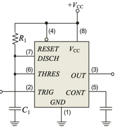 Solved Design a one-shot, using a 555 ﻿timer that will | Chegg.com